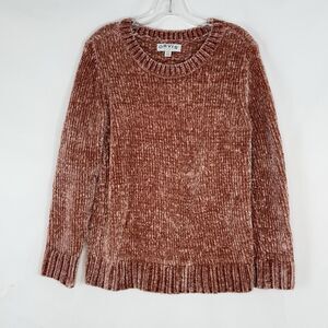 Orvis Womens Pink Long Sleeve Pullover Sweater Small Vintage